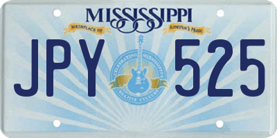 MS license plate JPY525