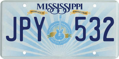 MS license plate JPY532