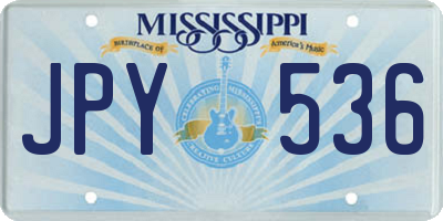 MS license plate JPY536