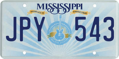 MS license plate JPY543