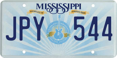 MS license plate JPY544
