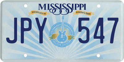 MS license plate JPY547