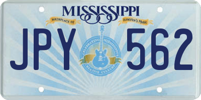 MS license plate JPY562
