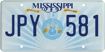 MS license plate JPY581