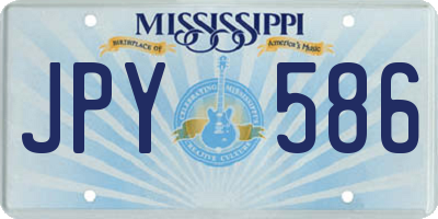 MS license plate JPY586