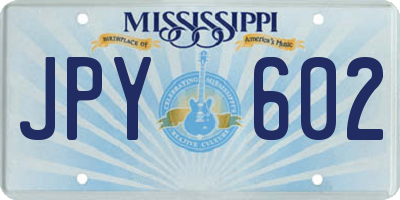 MS license plate JPY602