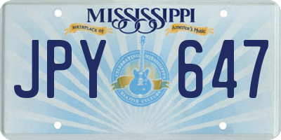 MS license plate JPY647