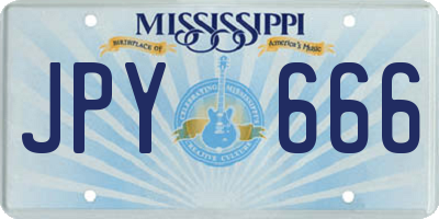 MS license plate JPY666