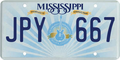 MS license plate JPY667