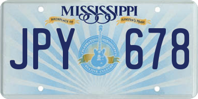 MS license plate JPY678