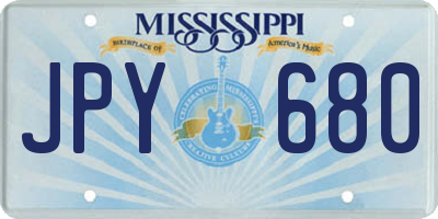 MS license plate JPY680