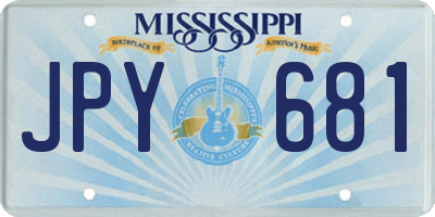 MS license plate JPY681