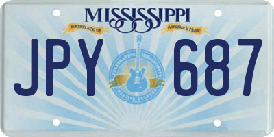 MS license plate JPY687