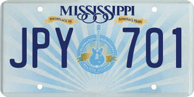 MS license plate JPY701