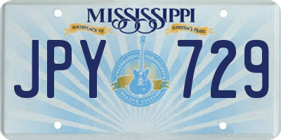 MS license plate JPY729