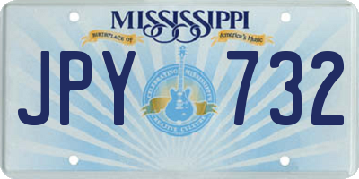 MS license plate JPY732