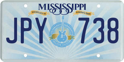 MS license plate JPY738