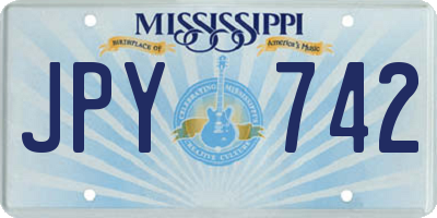 MS license plate JPY742