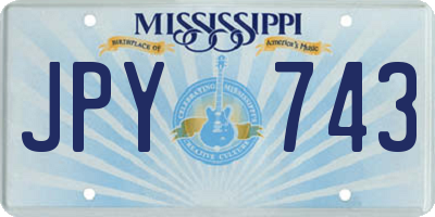 MS license plate JPY743