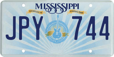 MS license plate JPY744