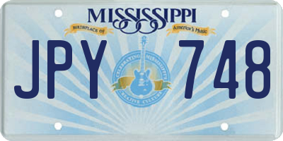 MS license plate JPY748