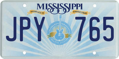 MS license plate JPY765