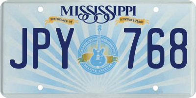 MS license plate JPY768