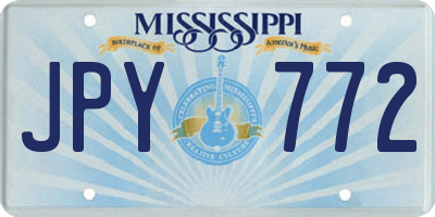 MS license plate JPY772