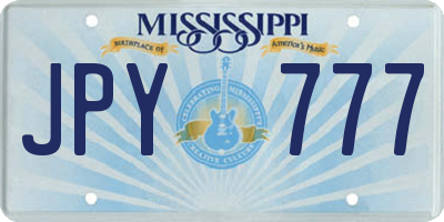 MS license plate JPY777