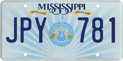 MS license plate JPY781