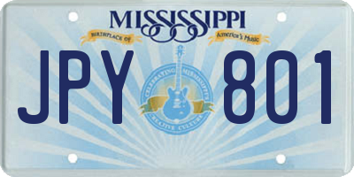 MS license plate JPY801