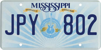 MS license plate JPY802