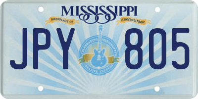 MS license plate JPY805