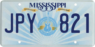 MS license plate JPY821