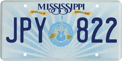 MS license plate JPY822