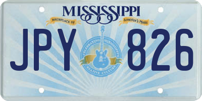 MS license plate JPY826