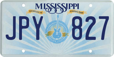 MS license plate JPY827