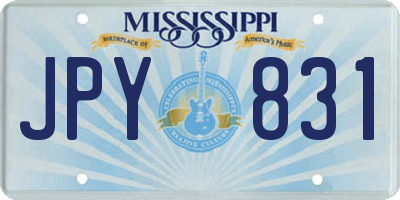 MS license plate JPY831