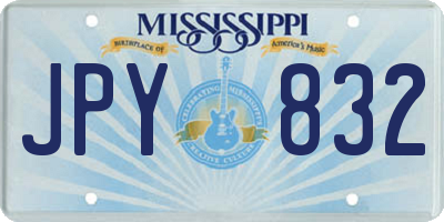 MS license plate JPY832