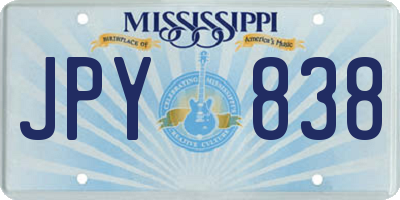 MS license plate JPY838