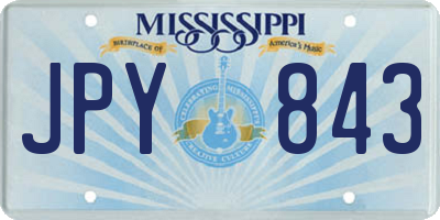 MS license plate JPY843