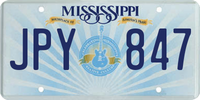 MS license plate JPY847