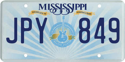 MS license plate JPY849