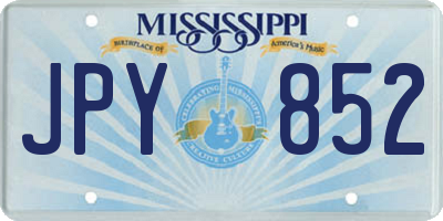 MS license plate JPY852