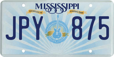 MS license plate JPY875