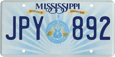 MS license plate JPY892