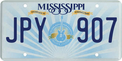 MS license plate JPY907