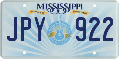 MS license plate JPY922
