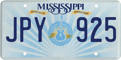 MS license plate JPY925