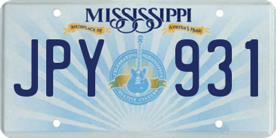 MS license plate JPY931